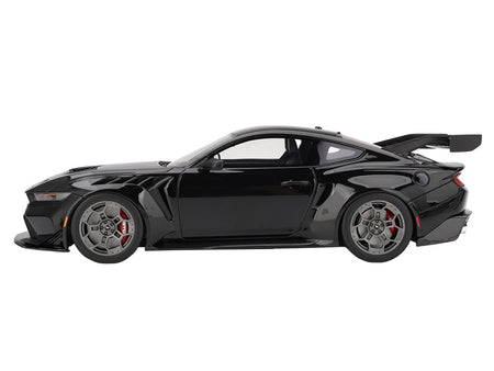 Ford Mustang GTD Shadow Black with Red Stripe 1/18 Model Car by Top Speed-Top Speed-ModelCars.com