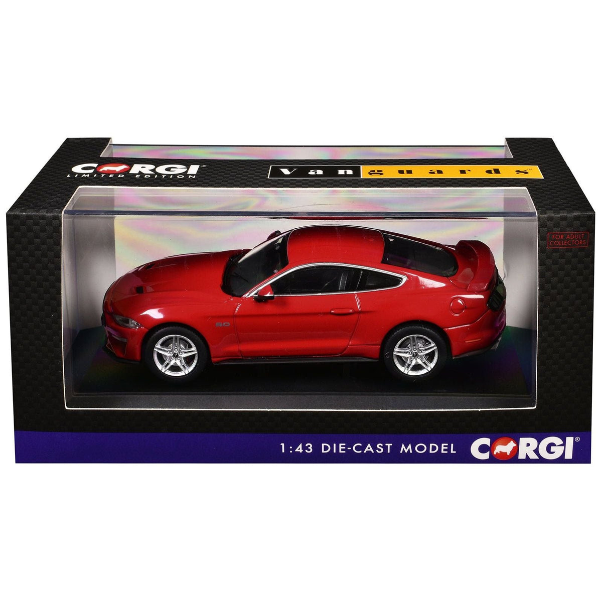 Ford Mustang Mk6 GT Fastback 5.0 RHD (Right Hand Drive) Race Red "Vanguards" Series 1/43 Diecast Model Car by Corgi-Corgi-ModelCars.com