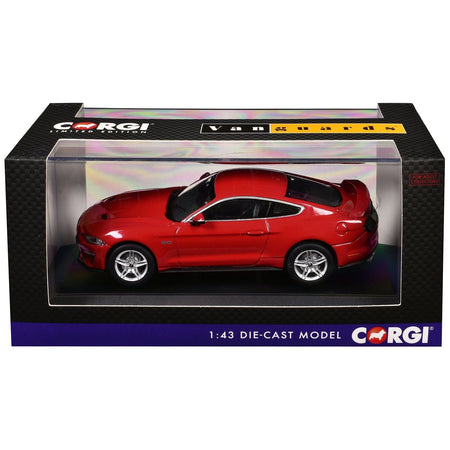 Ford Mustang Mk6 GT Fastback 5.0 RHD (Right Hand Drive) Race Red "Vanguards" Series 1/43 Diecast Model Car by Corgi-Corgi-ModelCars.com