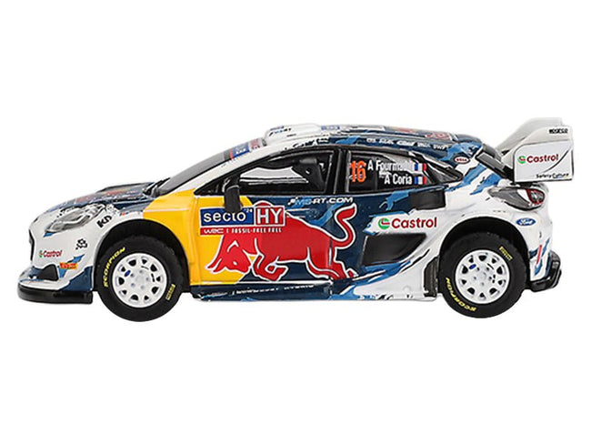 Ford Puma Rally1 #16 Adrien Fourmaux - Alexandre Coria "M-Sport Ford WRT" 3rd Place "Rally Finland" (2024) Limited Edition 1/64 Diecast Model Car by Mini GT-Mini GT-ModelCars.com