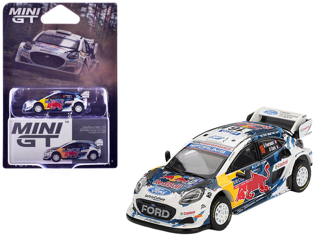 Ford Puma Rally1 #16 Adrien Fourmaux - Alexandre Coria "M-Sport Ford WRT" 3rd Place "Rally Finland" (2024) Limited Edition 1/64 Diecast Model Car by Mini GT-Mini GT-ModelCars.com