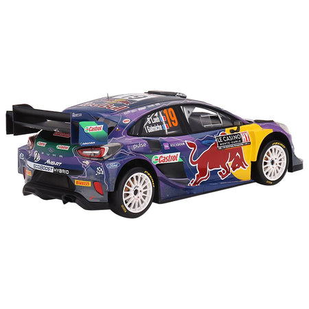 Ford Puma Rally1 19 Sebastien Loeb - Isabelle Galmiche "M - Sport Ford WRT" Winner "Monte Carlo Rally" (2022) 1/18 Model Car by Top Speed - Top Speed - ModelCars.com