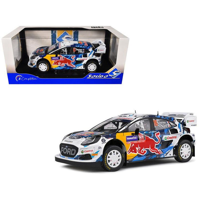 Ford Puma Rally1 Hybrid 16 Adrien Fourmaux - Alexandre Coria 3rd Place "Rally Sweden" (2024) "Competition" Series 1/18 Diecast Model Car by Solido - Solido - ModelCars.com