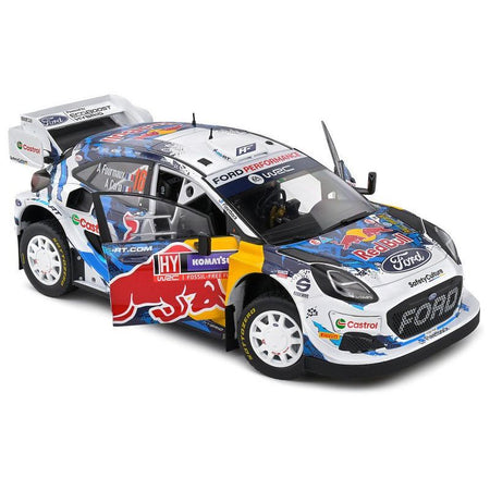 Ford Puma Rally1 Hybrid 16 Adrien Fourmaux - Alexandre Coria 3rd Place "Rally Sweden" (2024) "Competition" Series 1/18 Diecast Model Car by Solido - Solido - ModelCars.com