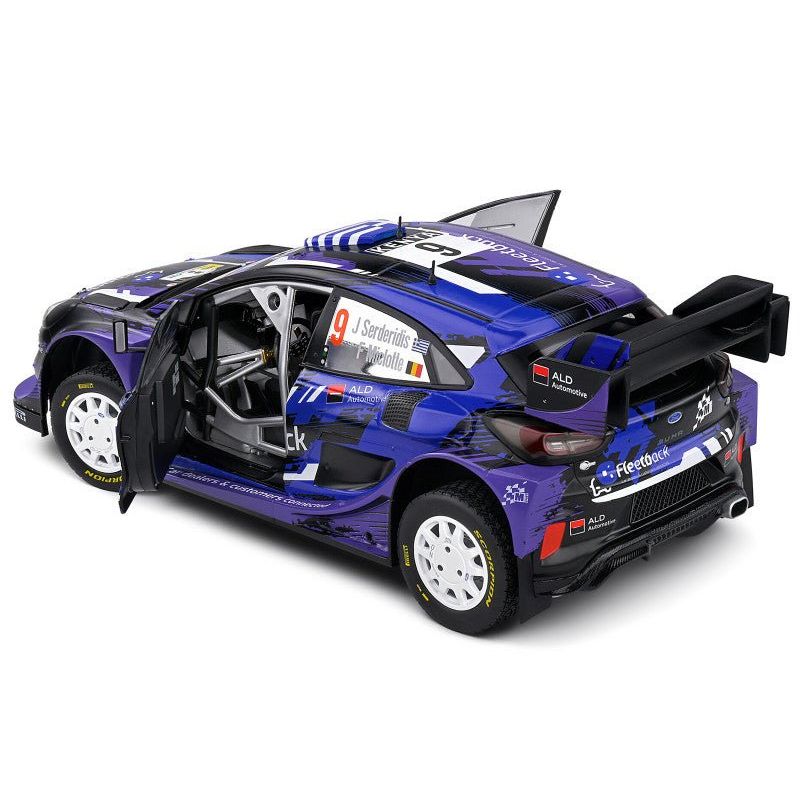 Ford Puma Rally1 Hybrid 9 Jourdan Serderidis - Frederic Miclotte "Safari Rally Kenya" (2022) "Competition" Series 1/18 Diecast Model Car by Solido - Solido - ModelCars.com