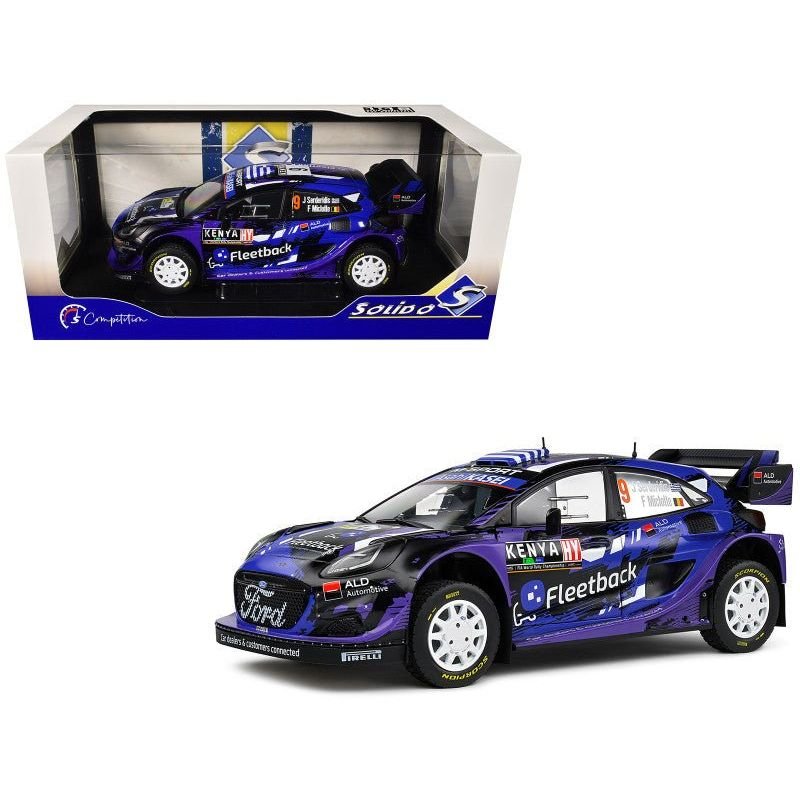 Ford Puma Rally1 Hybrid #9 Jourdan Serderidis - Frederic Miclotte "Safari Rally Kenya" (2022) "Competition" Series 1/18 Diecast Model Car by Solido-Solido-ModelCars.com