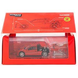 Ford RS200 Red "Hobby64" Series 1/64 Diecast Model Car by Tarmac Works-Tarmac Works-ModelCars.com