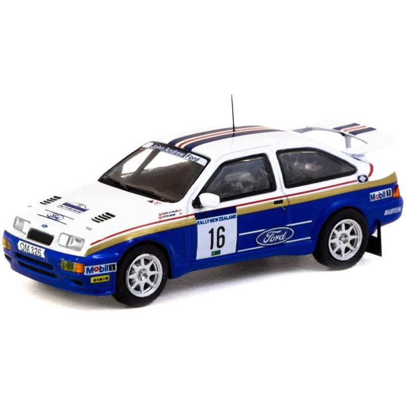 Ford Sierra RS Cosworth 16 Saeed Al - Hajri - Steve Bond "Rally of New Zealand" (1989) "Hobby64" Series 1/64 Diecast Model Car by Tarmac Works - Tarmac Works - ModelCars.com