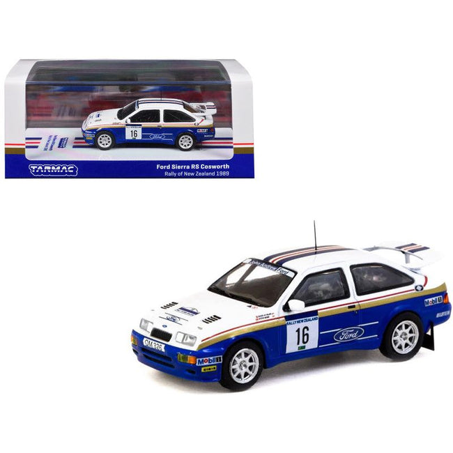 Ford Sierra RS Cosworth 16 Saeed Al - Hajri - Steve Bond "Rally of New Zealand" (1989) "Hobby64" Series 1/64 Diecast Model Car by Tarmac Works - Tarmac Works - ModelCars.com