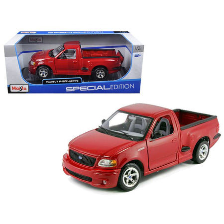 Ford SVT F-150 Lightning Pickup Truck Red 1/21 Diecast Model Car by Maisto-Maisto-ModelCars.com