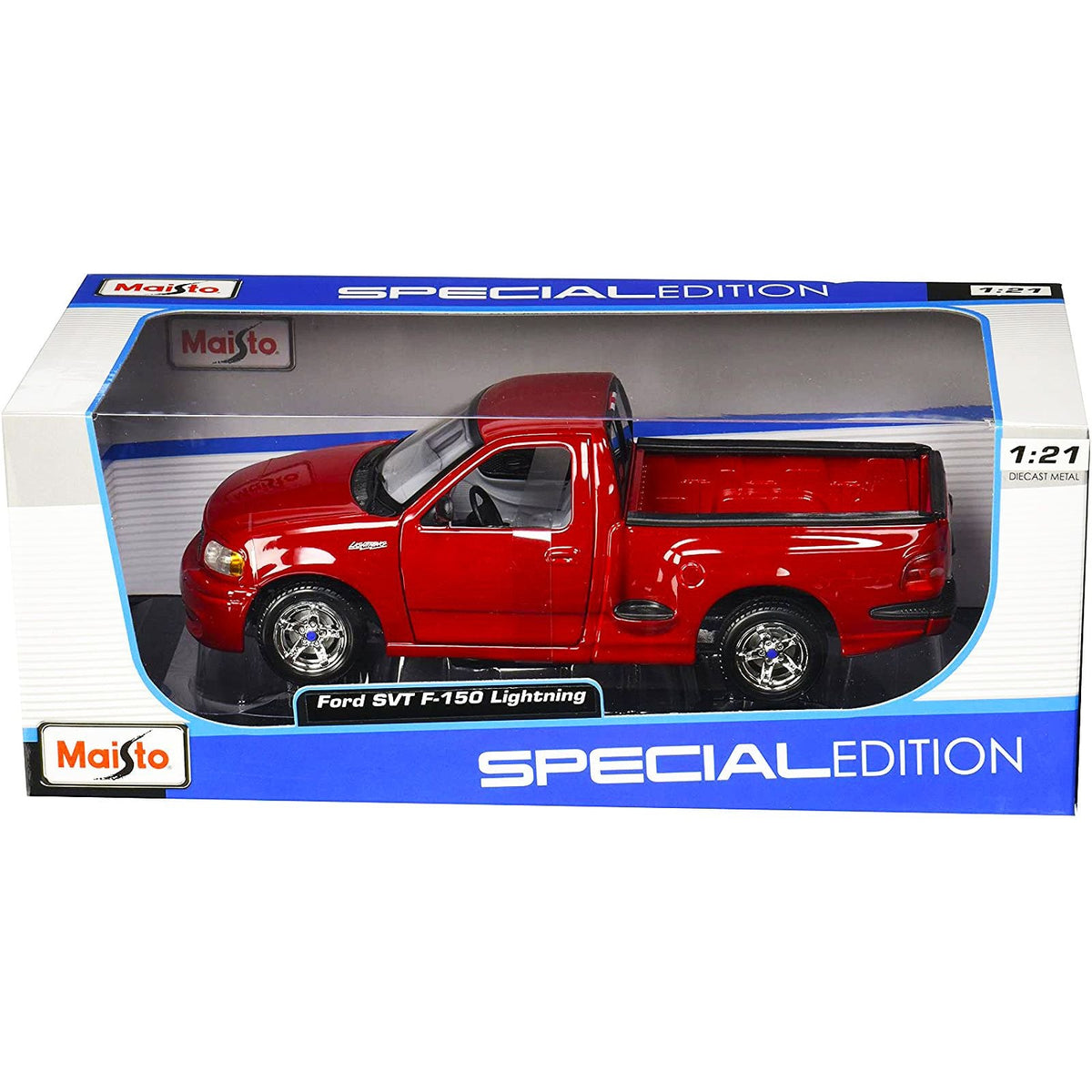 Ford SVT F-150 Lightning Pickup Truck Red 1/21 Diecast Model Car by Maisto-Maisto-ModelCars.com