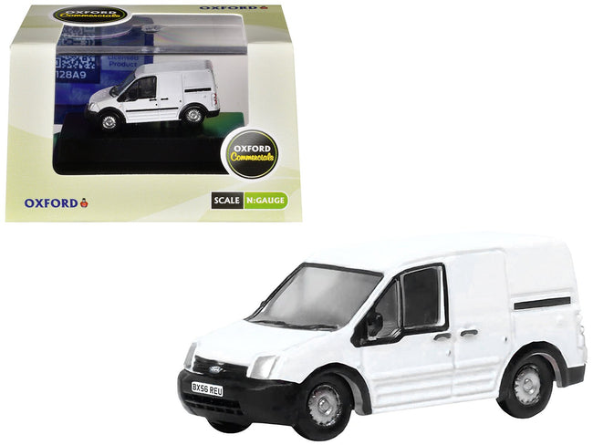 Ford Transit Connect Van RHD (Right Hand Drive) Frozen White 1/148 (N) Scale Diecast Model Car by Oxford Diecast-Oxford Diecast-ModelCars.com
