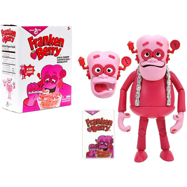 Franken Berry 6.25" Moveable Figurine with Alternate Head and Cereal Box "General Mills" 1/12 Scale by Jada - Jada - ModelCars.com