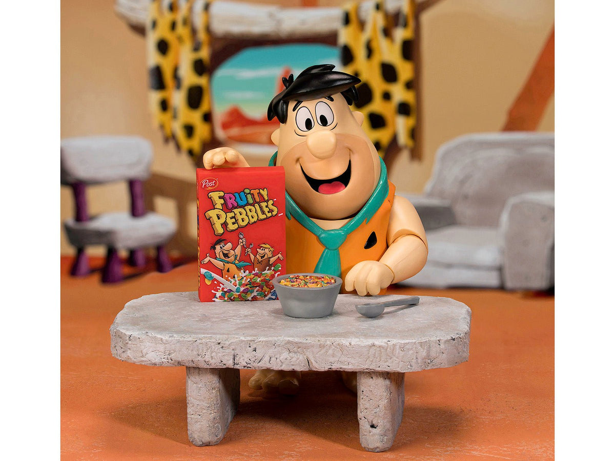 Fred Flintstone 6" Moveable Figure with Accessories and Alternate Head and Hands "The Flintstones - Post Fruity Pebbles" Model by Jada-Jada-ModelCars.com