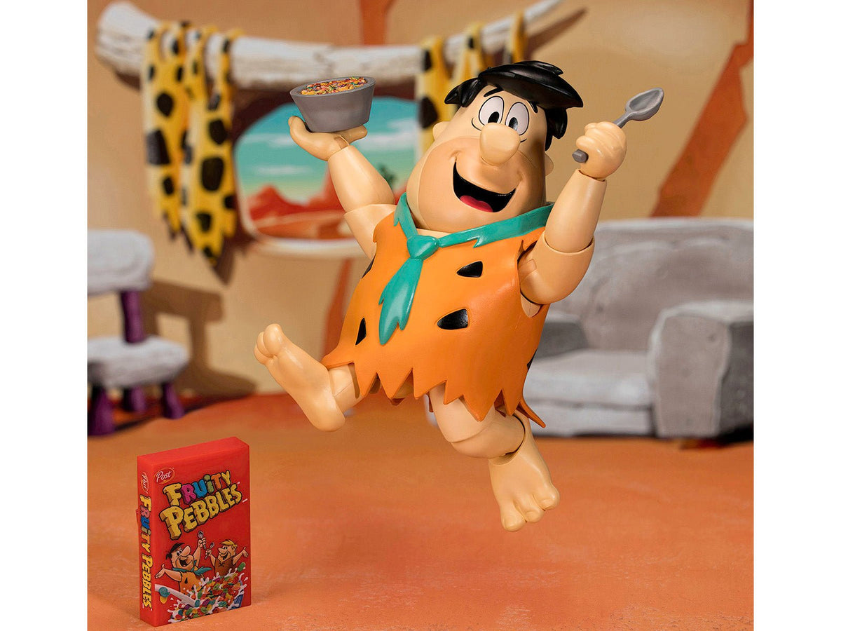 Fred Flintstone 6" Moveable Figure with Accessories and Alternate Head and Hands "The Flintstones - Post Fruity Pebbles" Model by Jada-Jada-ModelCars.com