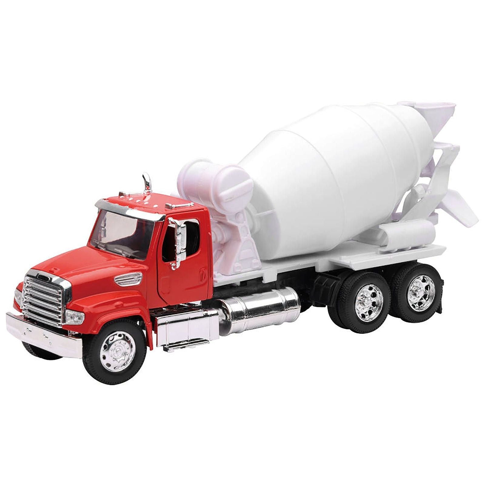 Freightliner 114SD Cement Mixer Red and White "Long Haul Truckers" Series 1/32 Diecast Model by New Ray - New Ray - ModelCars.com