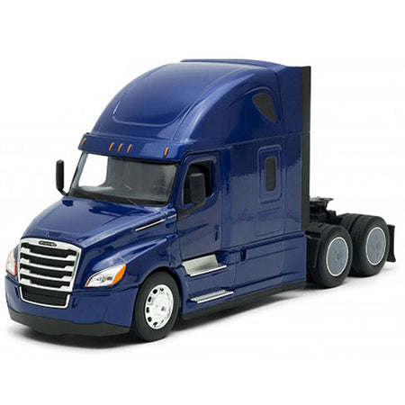 Freightliner Cascadia Truck Blue "Transporter" 1/32 Diecast Model by Welly-Welly-ModelCars.com