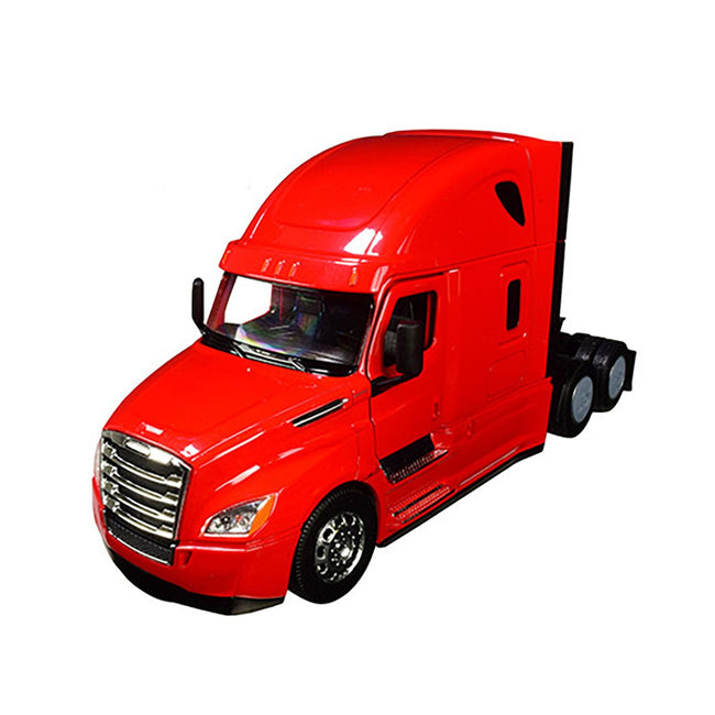 Freightliner Cascadia Truck Red "Transporter" 1/32 Diecast Model by Welly-Welly-ModelCars.com