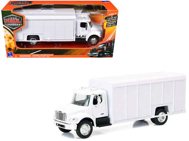 Freightliner M2 Beverage Truck White "Long Haul Trucker" Series 1/43 Diecast Model by New Ray-New Ray-ModelCars.com