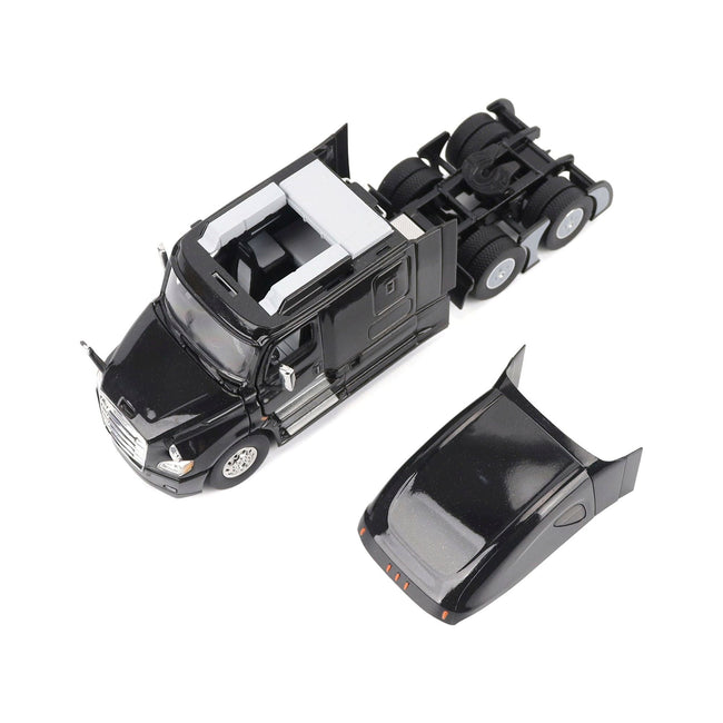 Freightliner New Cascadia Sleeper Cab Truck Tractor Black "Transport Series" 1/50 Diecast Model by Diecast Masters-Diecast Masters-ModelCars.com
