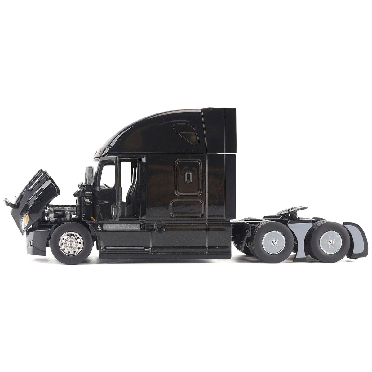 Freightliner New Cascadia Sleeper Cab Truck Tractor Black "Transport Series" 1/50 Diecast Model by Diecast Masters-Diecast Masters-ModelCars.com