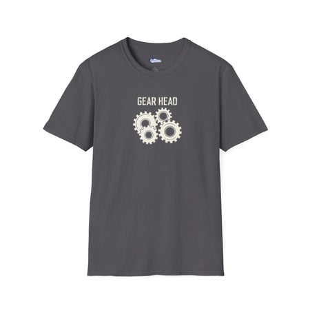 Gear Head Vintage T-Shirt - Light Text Design + Graphic-Modelcars.com-ModelCars.com