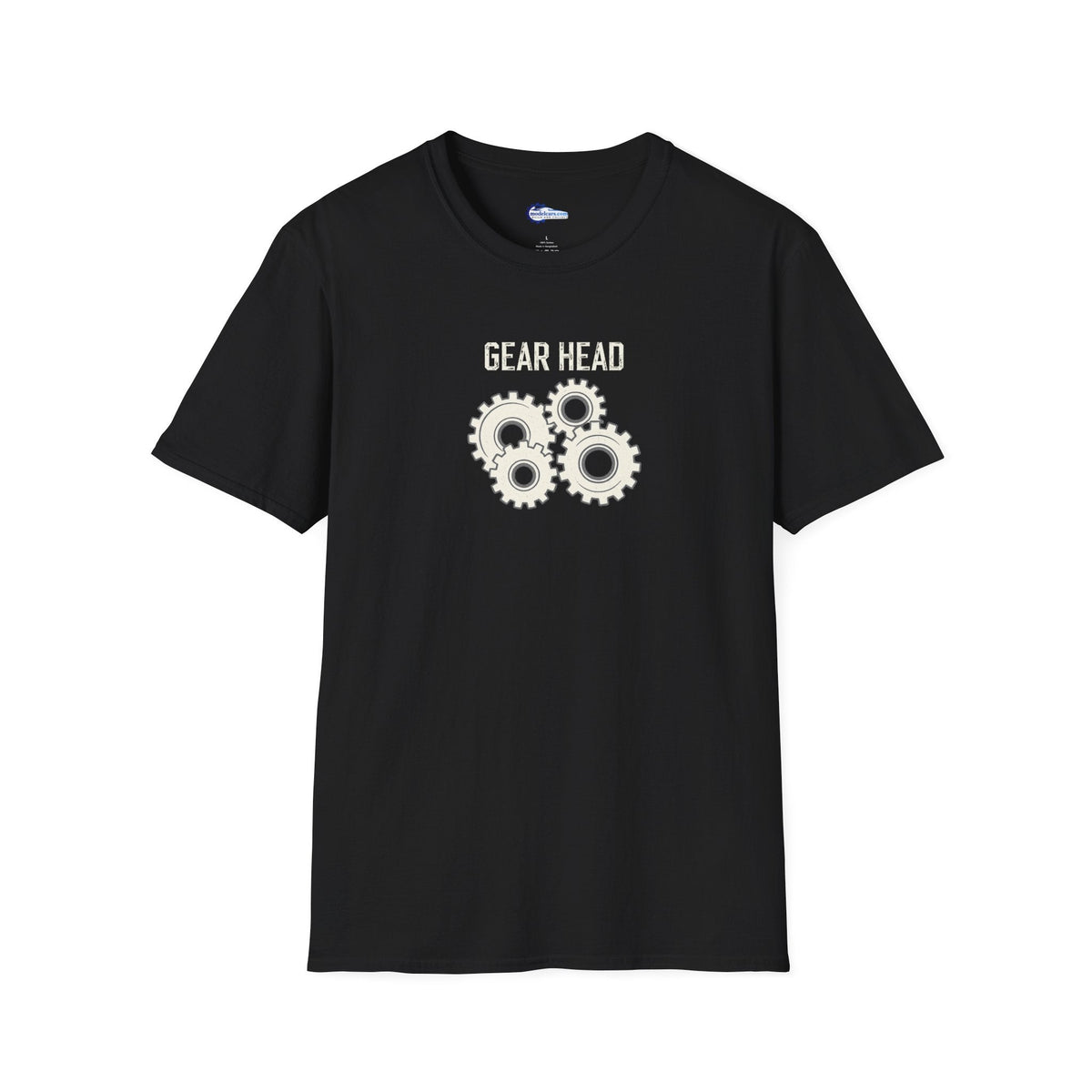 Gear Head Vintage T-Shirt - Light Text Design + Graphic-Modelcars.com-ModelCars.com