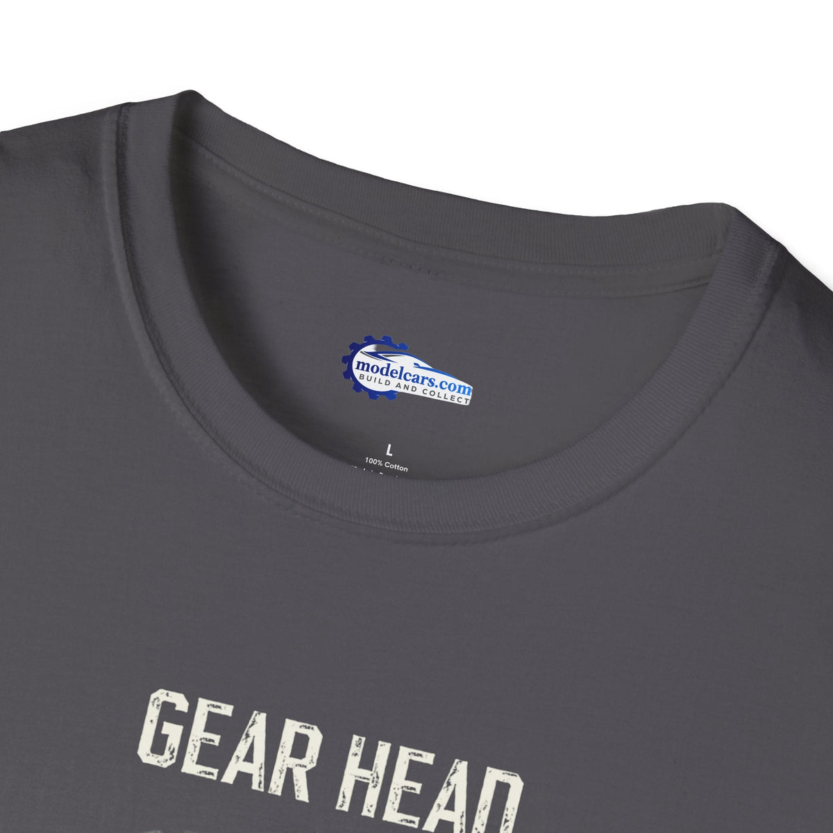 Gear Head Vintage T-Shirt - Light Text Design + Graphic-Modelcars.com-ModelCars.com