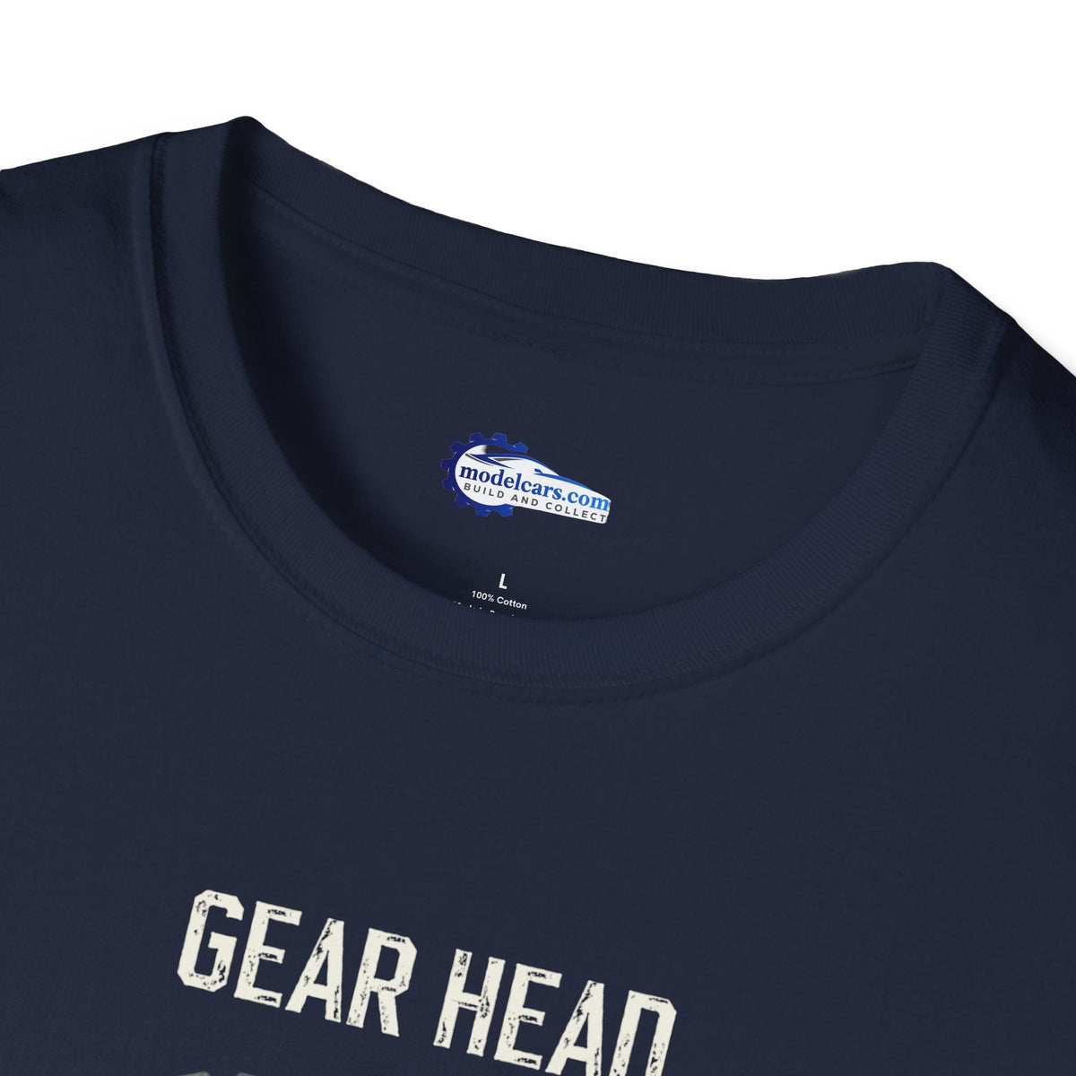 Gear Head Vintage T-Shirt - Light Text Design + Graphic-Modelcars.com-ModelCars.com