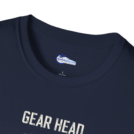 Gear Head Vintage T-Shirt - Light Text Design + Graphic-Modelcars.com-ModelCars.com