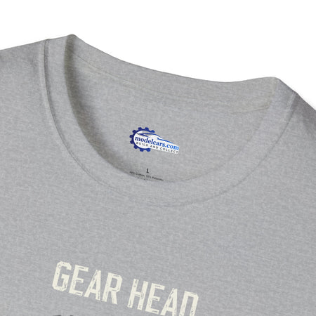 Gear Head Vintage T-Shirt - Light Text Design + Graphic-Modelcars.com-ModelCars.com