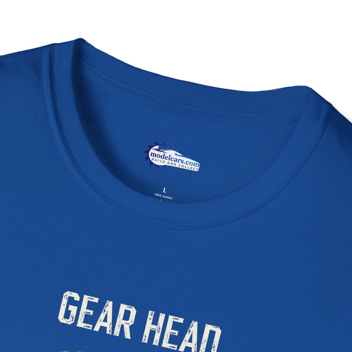 Gear Head Vintage T-Shirt - Light Text Design + Graphic-Modelcars.com-ModelCars.com