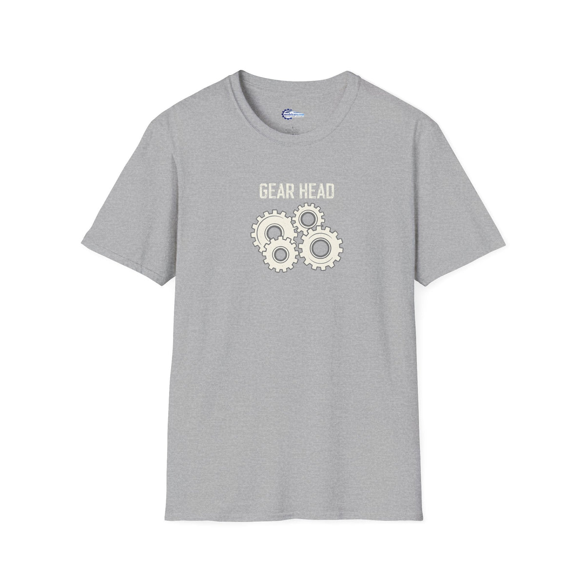 Gear Head Vintage T-Shirt - Light Text Design + Graphic-Modelcars.com-ModelCars.com