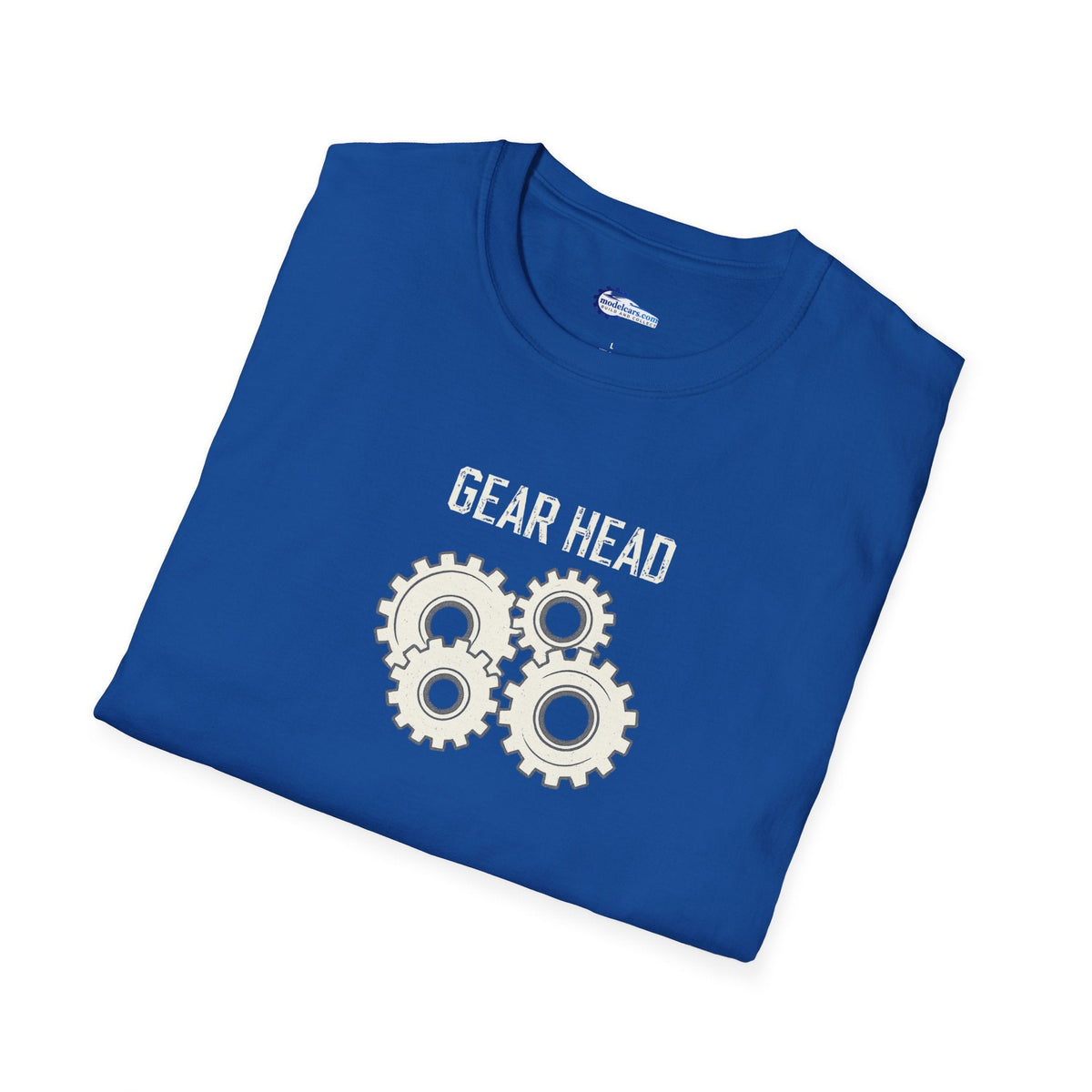 Gear Head Vintage T-Shirt - Light Text Design + Graphic-Modelcars.com-ModelCars.com