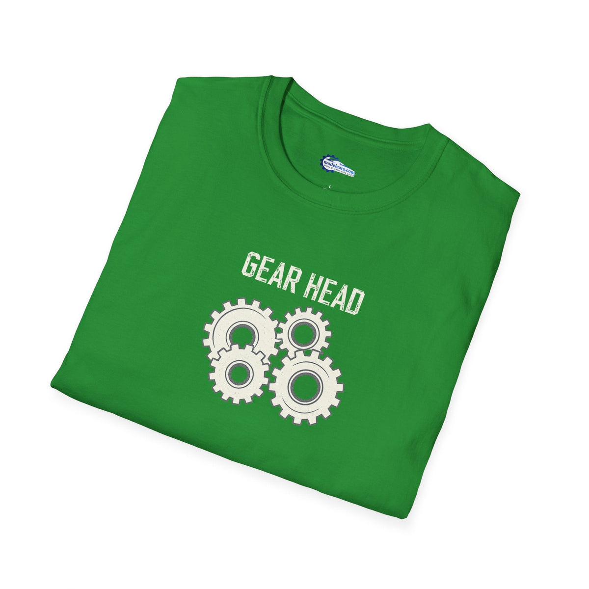 Gear Head Vintage T-Shirt - Light Text Design + Graphic-Modelcars.com-ModelCars.com