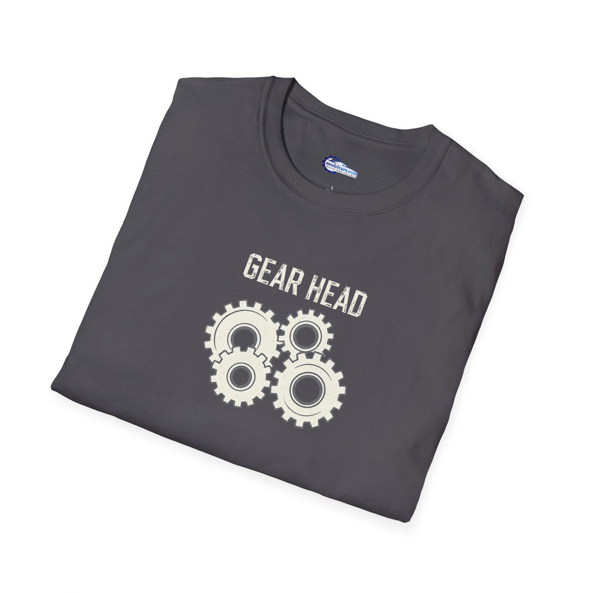 Gear Head Vintage T-Shirt - Light Text Design + Graphic-Modelcars.com-ModelCars.com