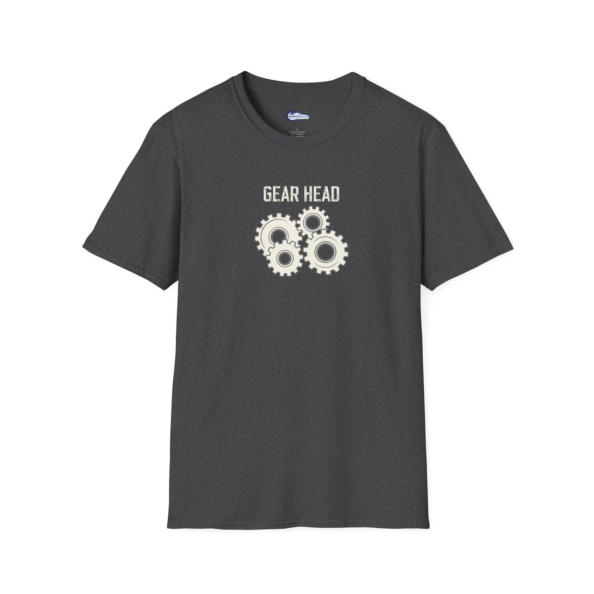 Gear Head Vintage T-Shirt - Light Text Design + Graphic-Modelcars.com-ModelCars.com