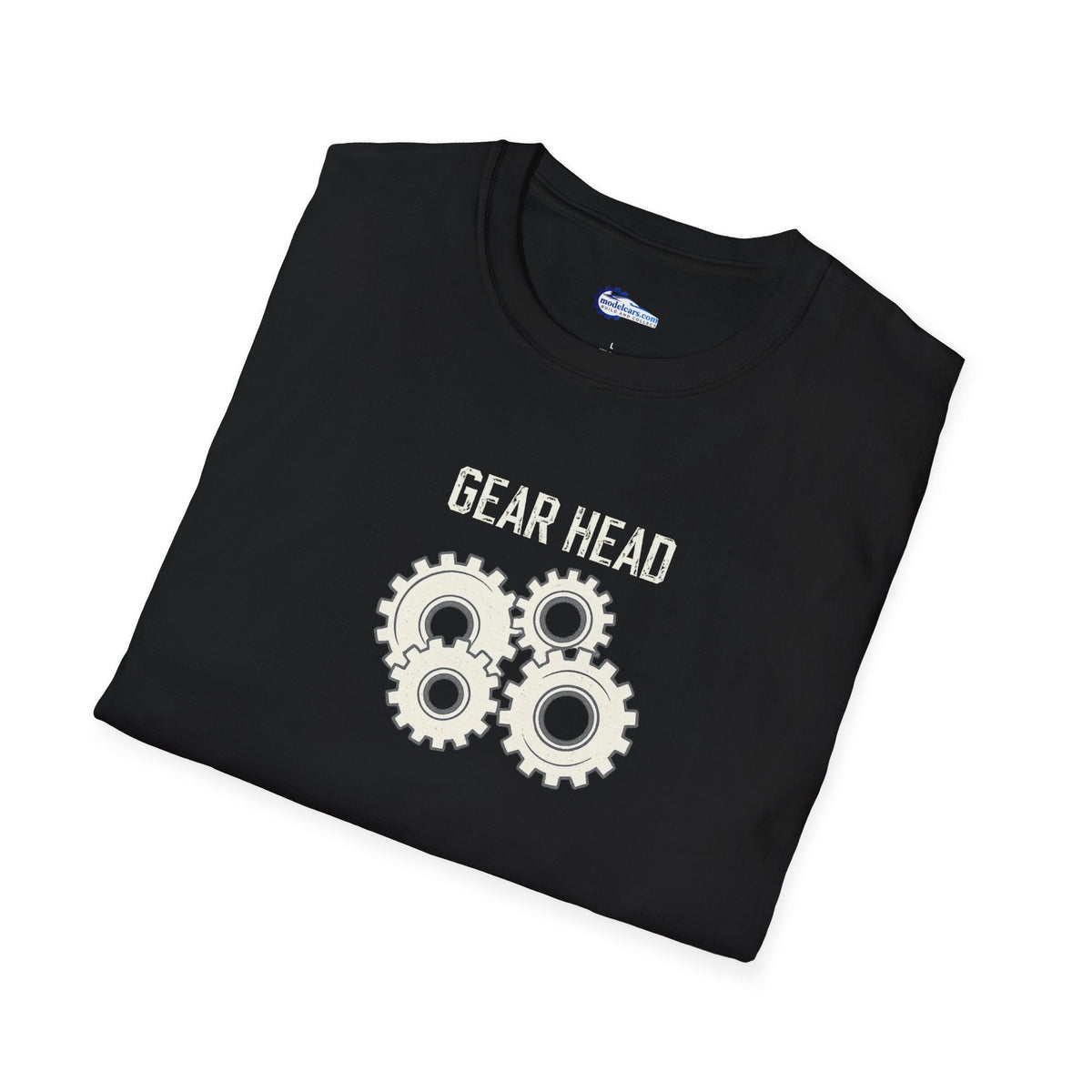 Gear Head Vintage T-Shirt - Light Text Design + Graphic-Modelcars.com-ModelCars.com
