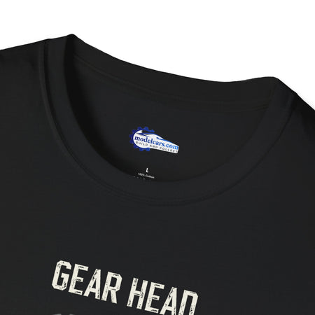 Gear Head Vintage T-Shirt - Light Text Design + Graphic-Modelcars.com-ModelCars.com
