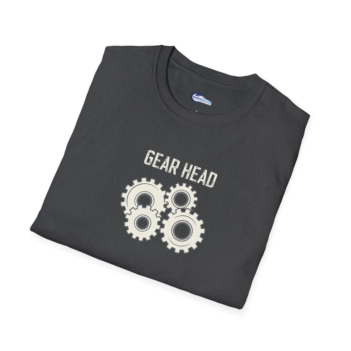 Gear Head Vintage T-Shirt - Light Text Design + Graphic-Modelcars.com-ModelCars.com