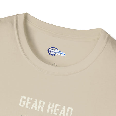 Gear Head Vintage T-Shirt - Light Text Design + Graphic-Modelcars.com-ModelCars.com