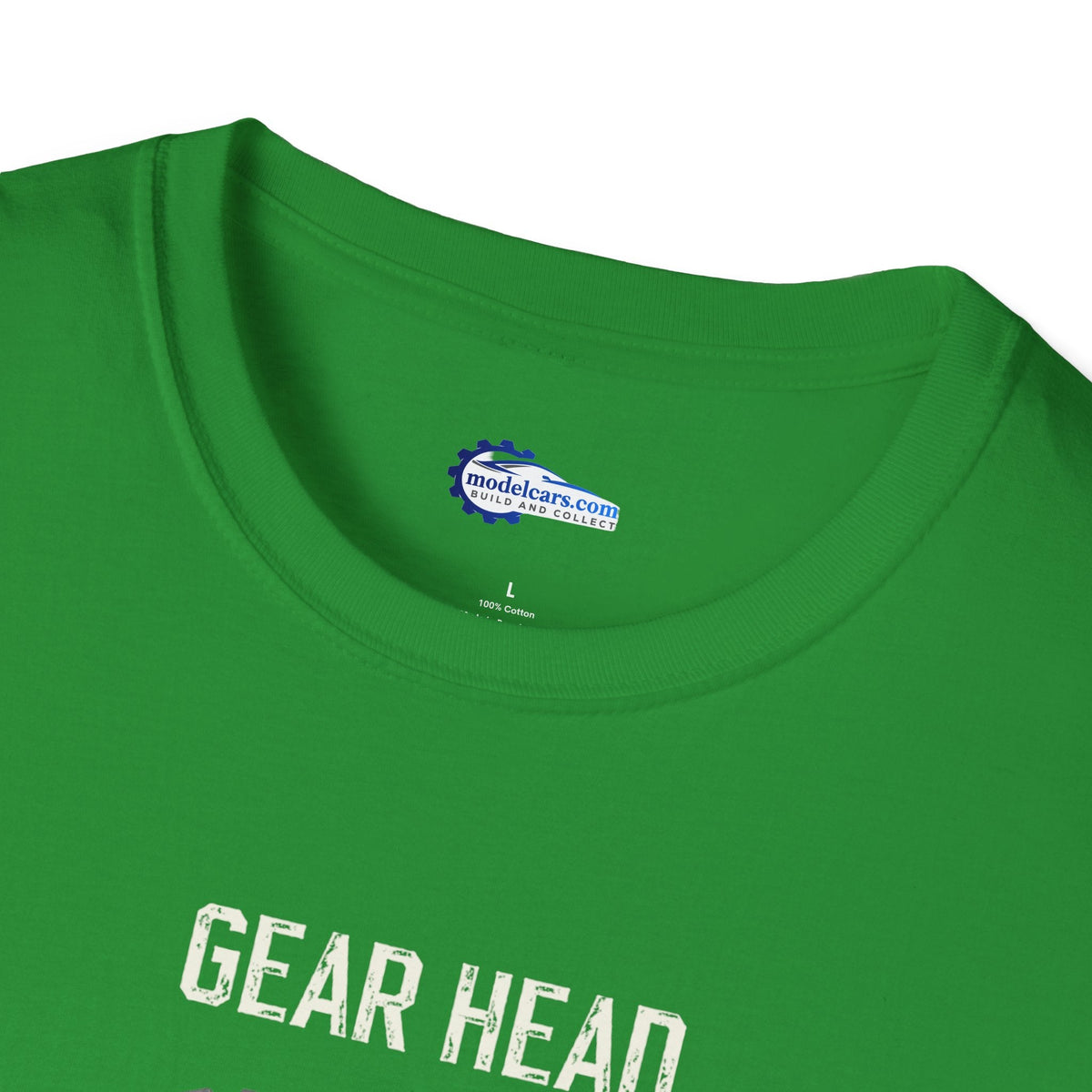 Gear Head Vintage T-Shirt - Light Text Design + Graphic-Modelcars.com-ModelCars.com