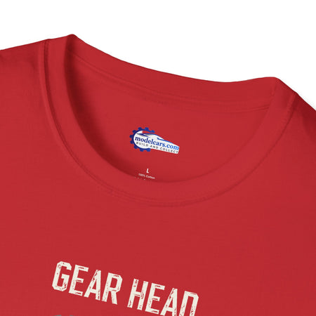 Gear Head Vintage T-Shirt - Light Text Design + Graphic-Modelcars.com-ModelCars.com