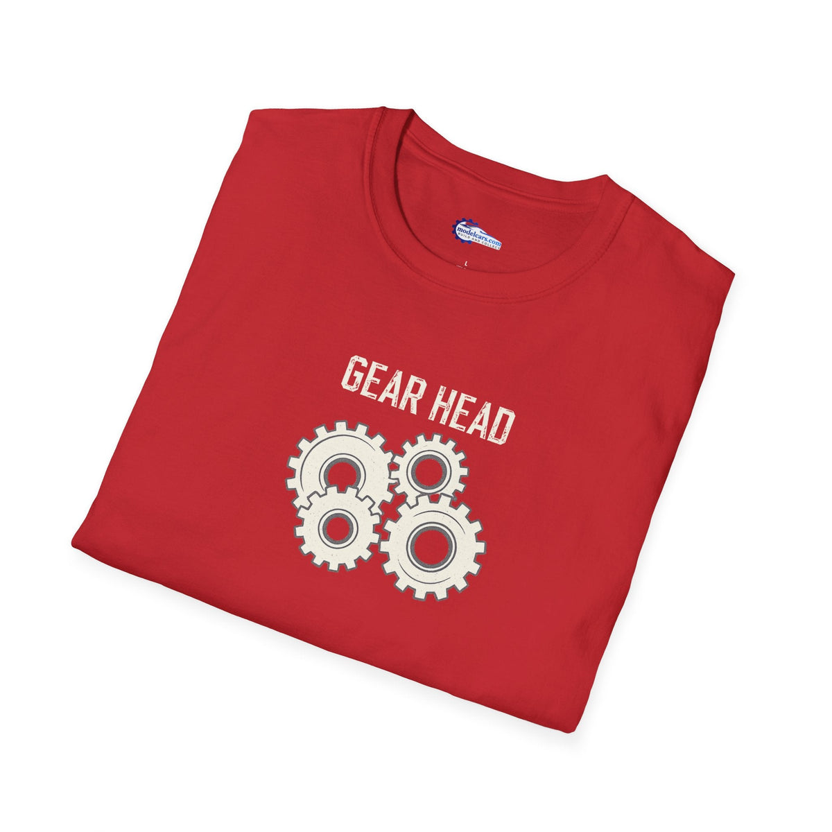 Gear Head Vintage T-Shirt - Light Text Design + Graphic-Modelcars.com-ModelCars.com