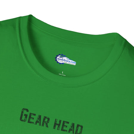Gear Head Vintage T-Shirt - Text Design + Graphic-Modelcars.com-ModelCars.com