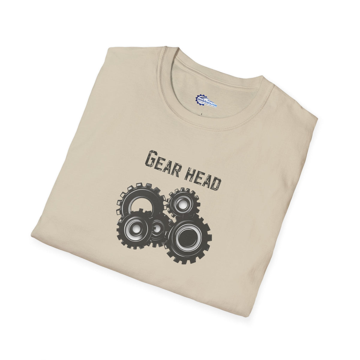 Gear Head Vintage T-Shirt - Text Design + Graphic-Modelcars.com-ModelCars.com