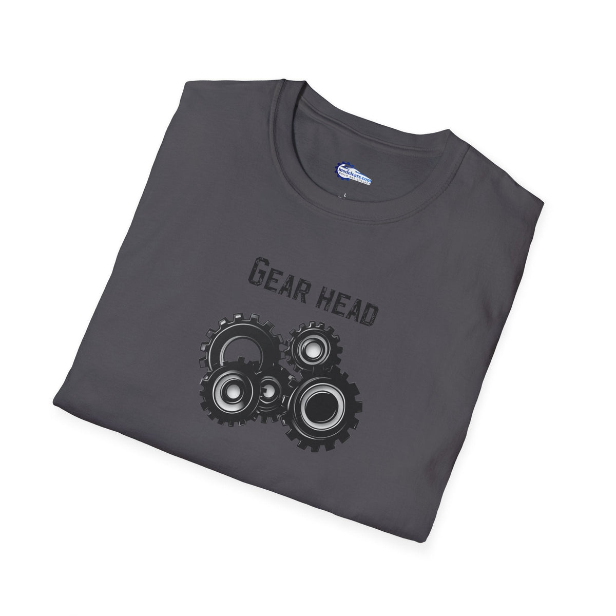 Gear Head Vintage T-Shirt - Text Design + Graphic-Modelcars.com-ModelCars.com