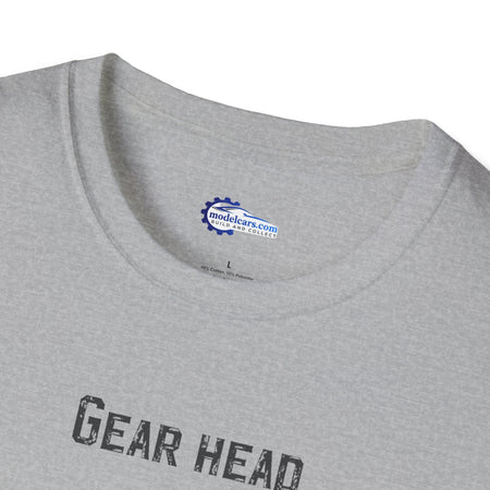 Gear Head Vintage T-Shirt - Text Design + Graphic-Modelcars.com-ModelCars.com