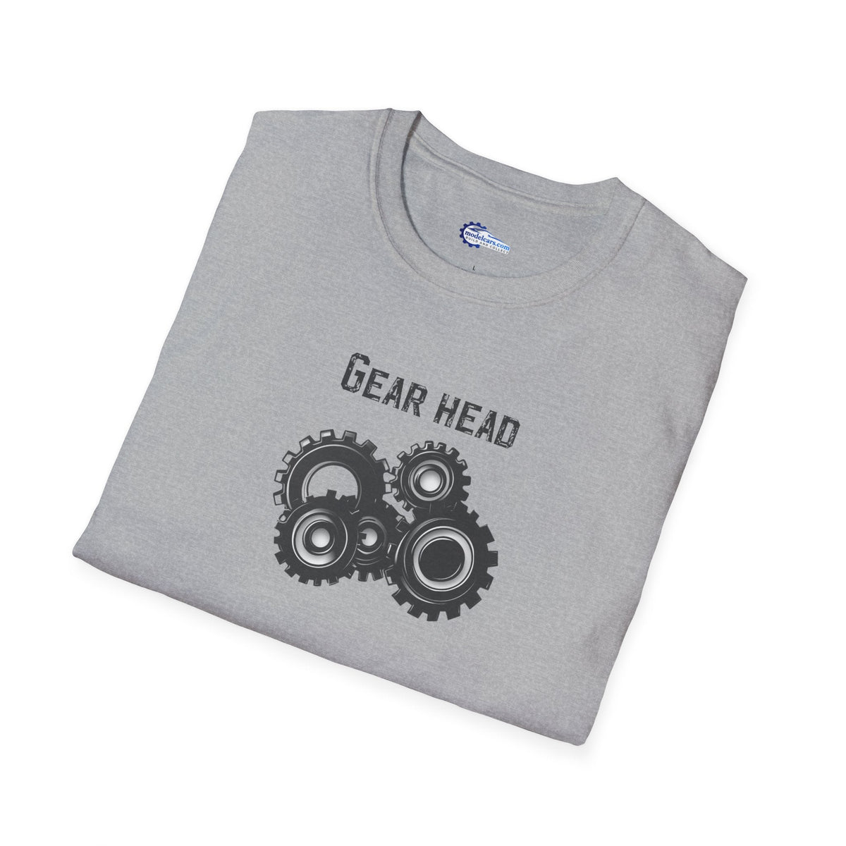 Gear Head Vintage T-Shirt - Text Design + Graphic-Modelcars.com-ModelCars.com