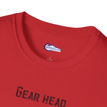 Gear Head Vintage T-Shirt - Text Design + Graphic-Modelcars.com-ModelCars.com